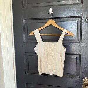 Thrifted White Tank Top